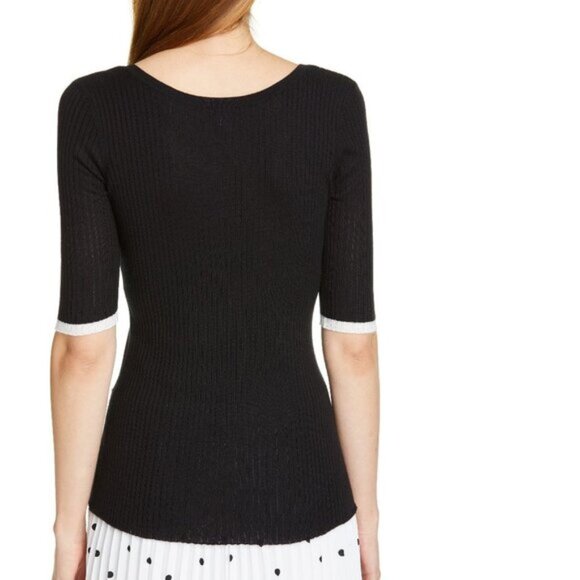 Lewit Ribbed Silk & Cashmere Blend Sweater - Picture 2 of 6